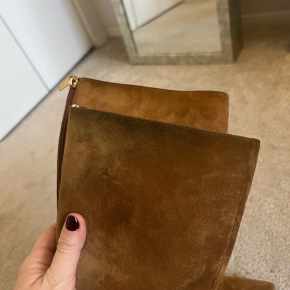 Jimmy Choo Brown Suede High Knee Boots - Picture 5 of 6